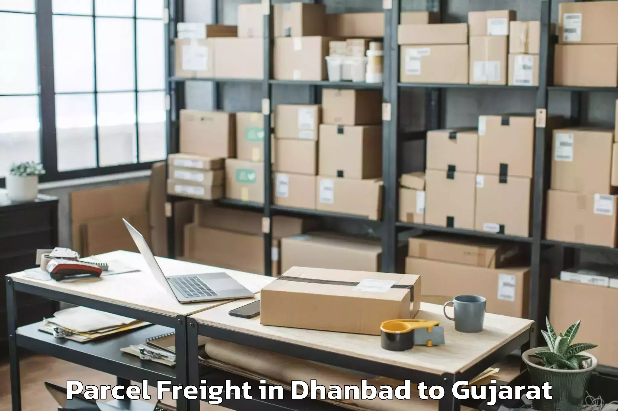 Book Dhanbad to Lunawada Parcel Freight